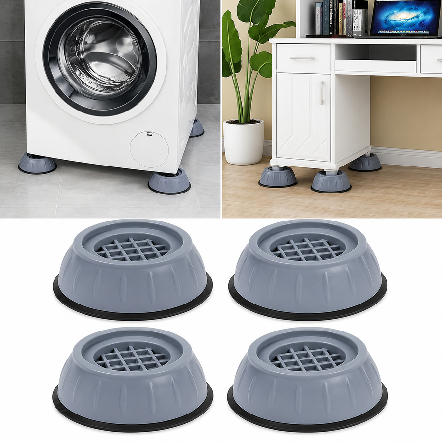 Patins Anti-Vibrations et Anti-Bruit pour Lave-Linge
